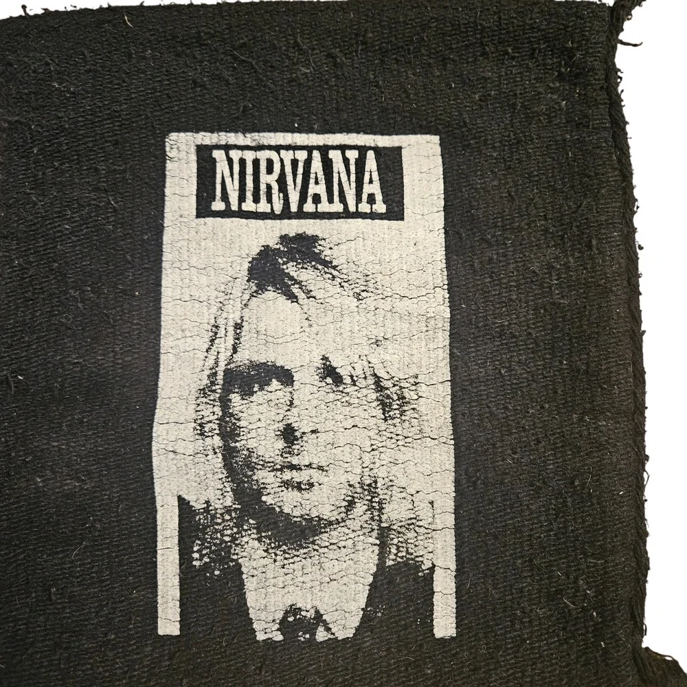 Vintage Nirvana Kurt Cobain‎ Sling Purse Bag Decor 90s Grunge Punk Soundgarden